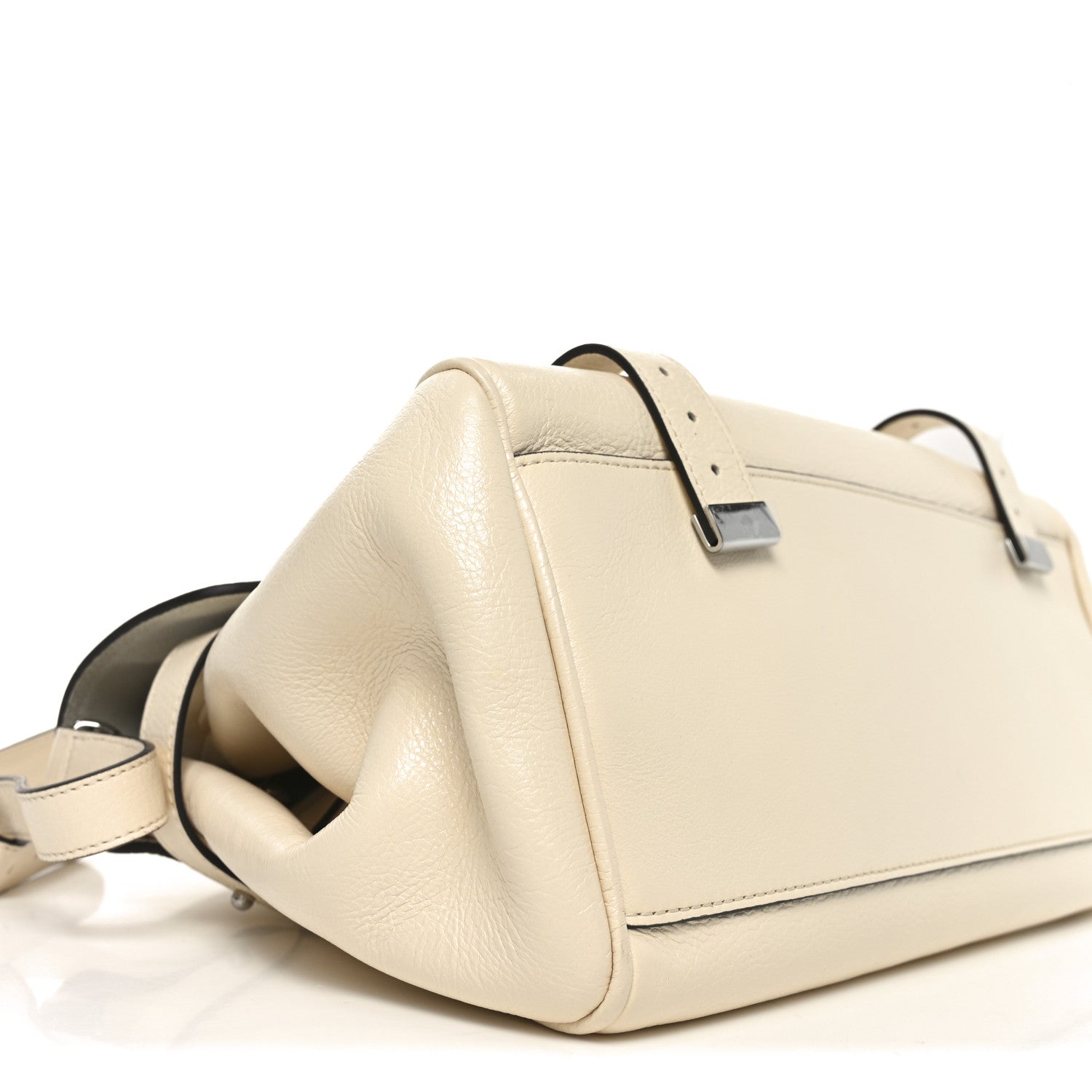 High Shine Calfskin Medium Alexa Eggshell