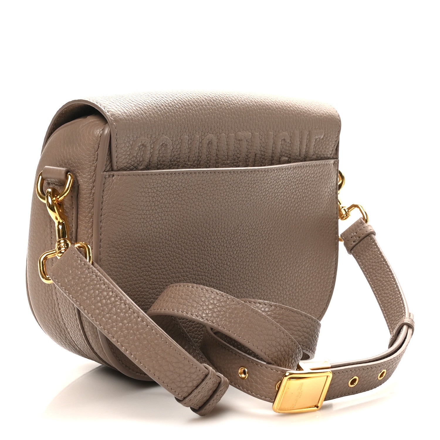 Grained Calfskin Medium Bobby Flap Warm Taupe