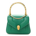 Calfskin Micro Serpenti Reverse Top Handle Emerald Green