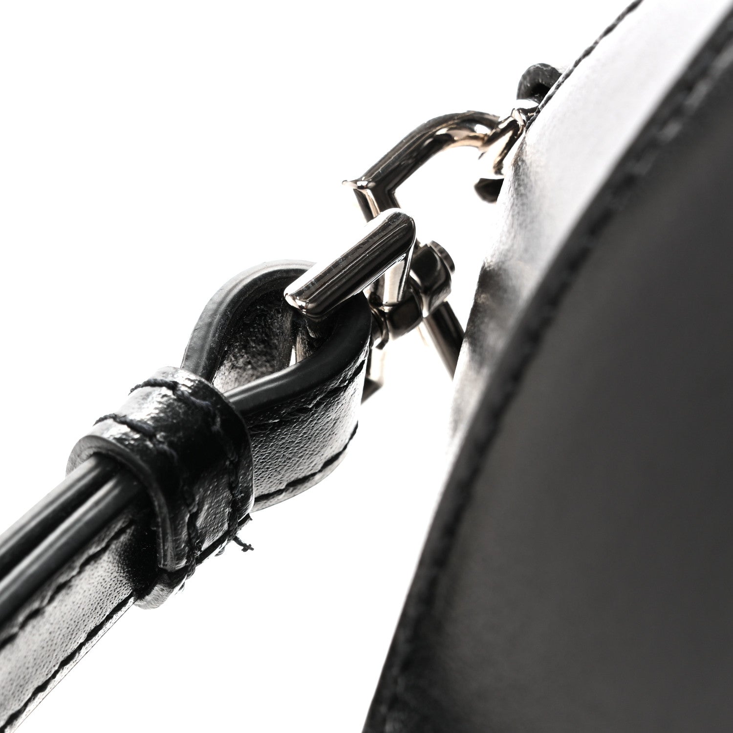 Shiny Lord Calfskin Mini Antigona Black