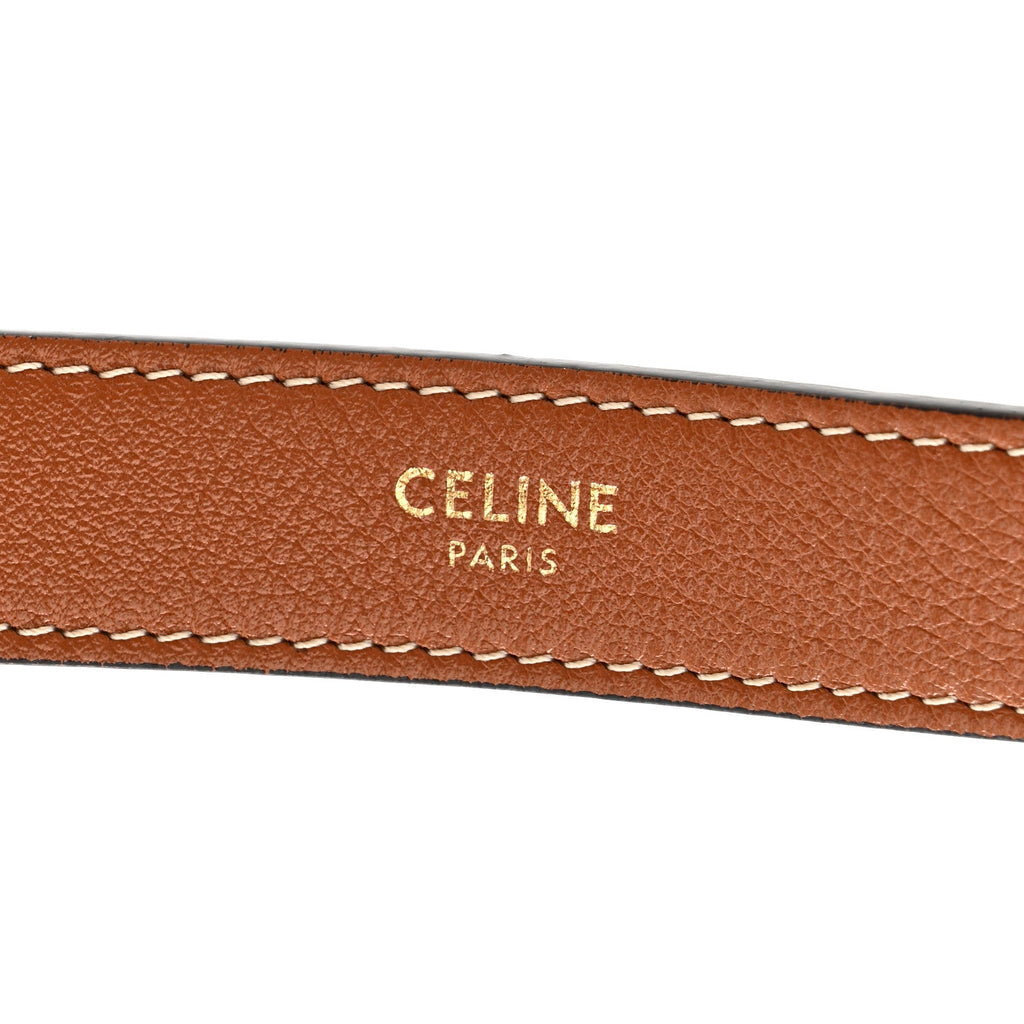 Supple Calfskin Medium Triomphe Heloise Shoulder Bag Tan