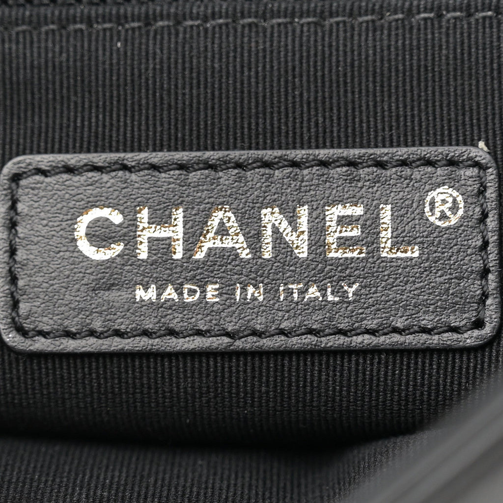 Lambskin Quilted Chain To Chain Flap Black