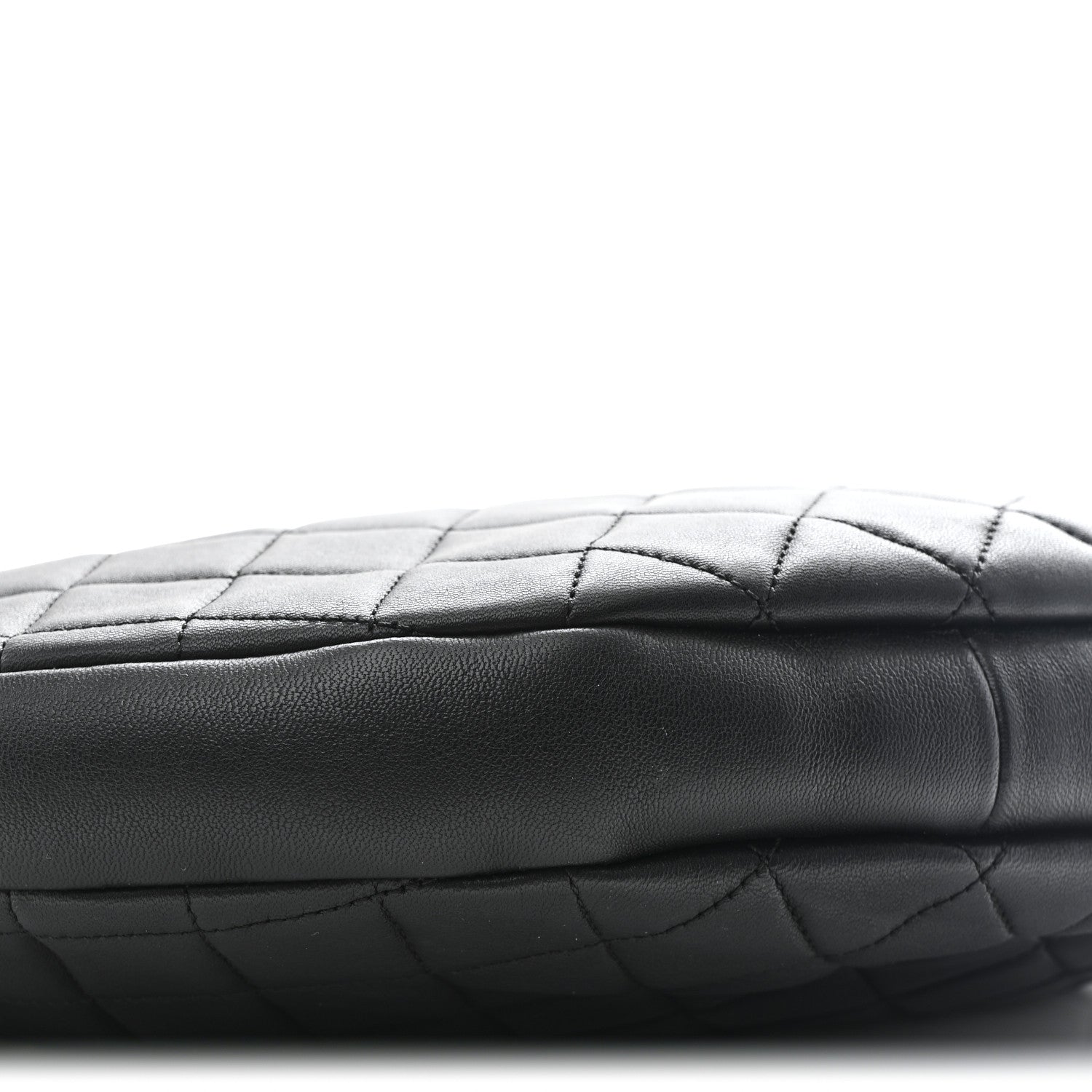 Lambskin Quilted All About Chains Hobo Black