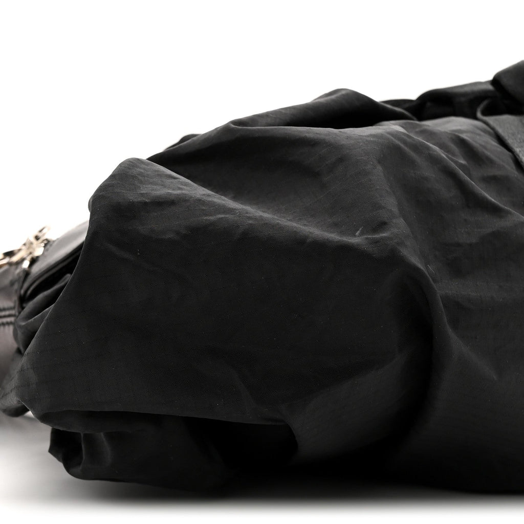 Satin Ballet Evening Bag Black