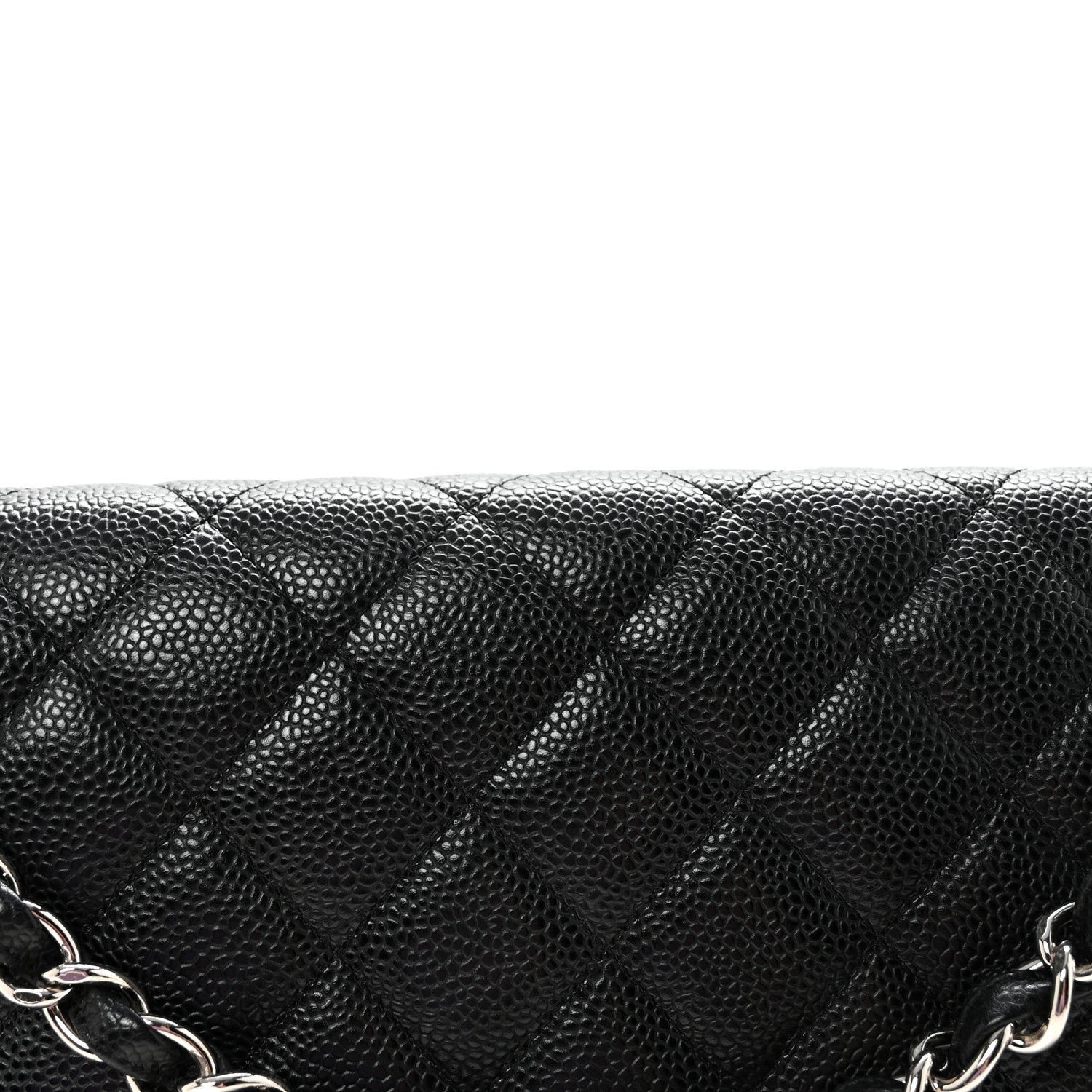 Caviar Maxi Single Flap Black