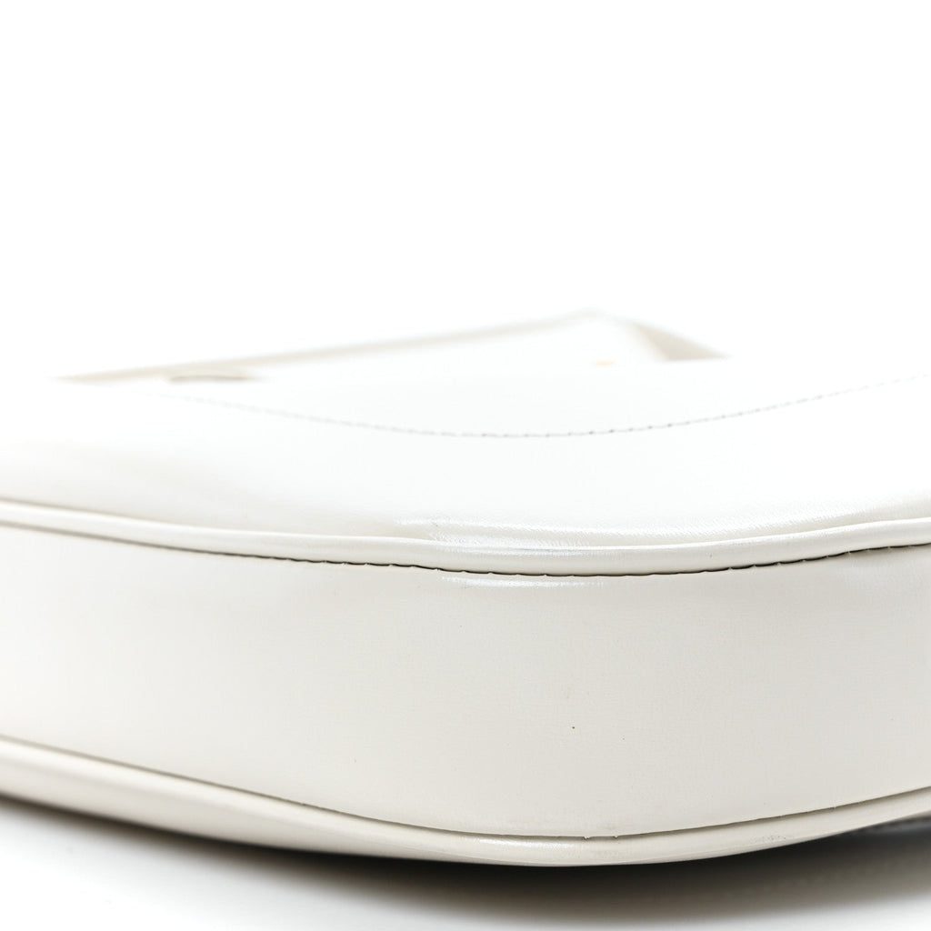 Boarded Dyana Lux Calfskin Small Jackie 1961 Hobo Mystic White