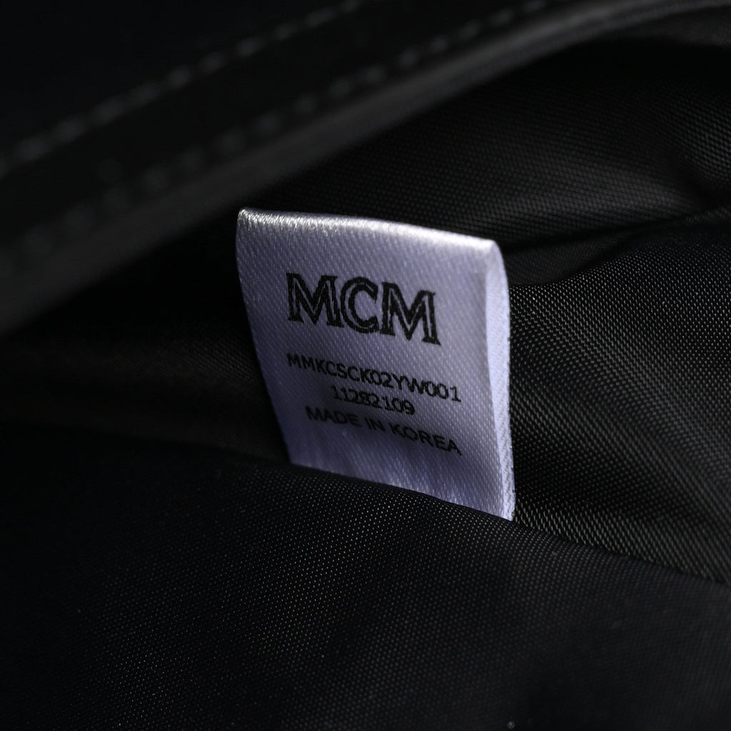 Cubic Monogram Medium Backpack Black Yellow