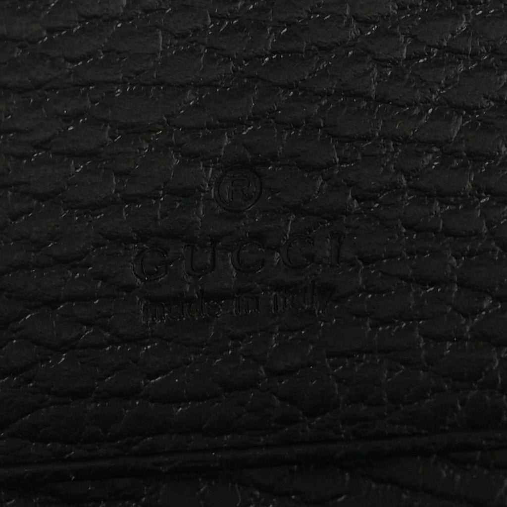 Pebbled Calfskin GG Marmont  Case Black
