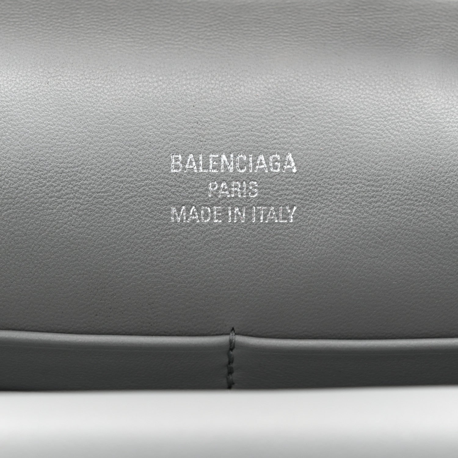 Smooth Calfskin Small Bel Air Clutch On Strap Cloud Grey