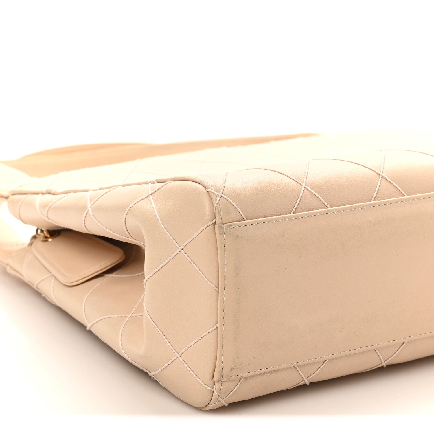 Calfskin Quilted Small Shopper Pink