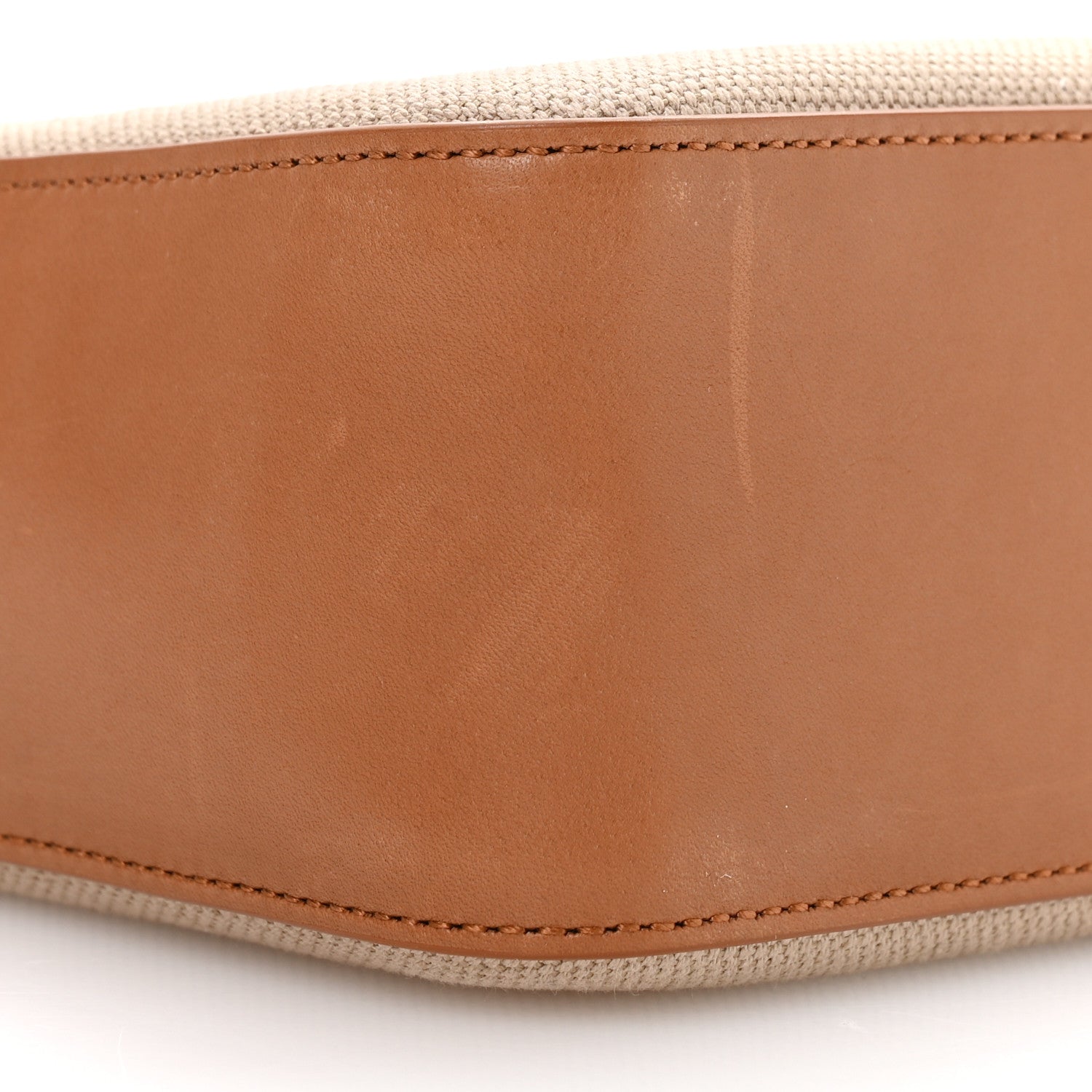Canvas Calfskin Small Bucket Bag  Desert Dust Brick