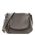 Calfskin Medium Shaded Jennifer Crossbody Bag Grey
