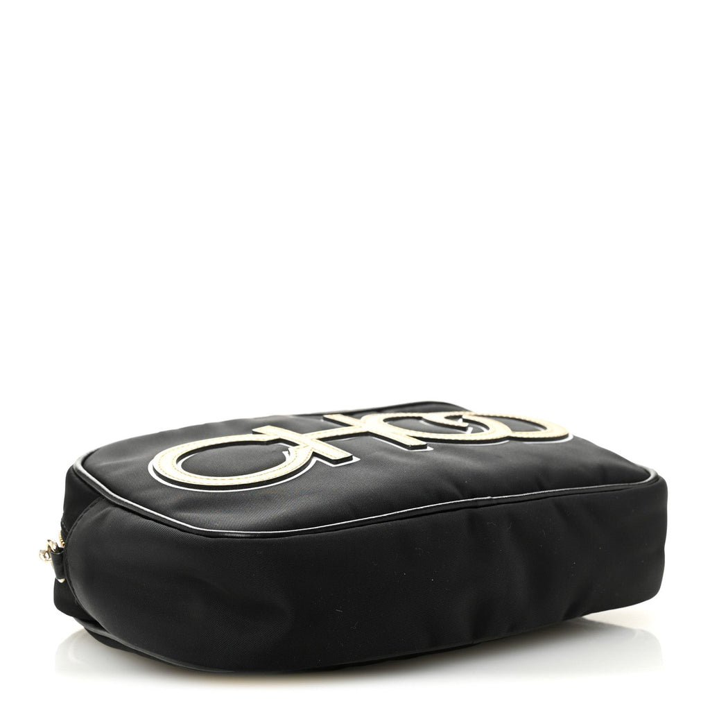 Nylon Lorelle Logo Camera Bag Black