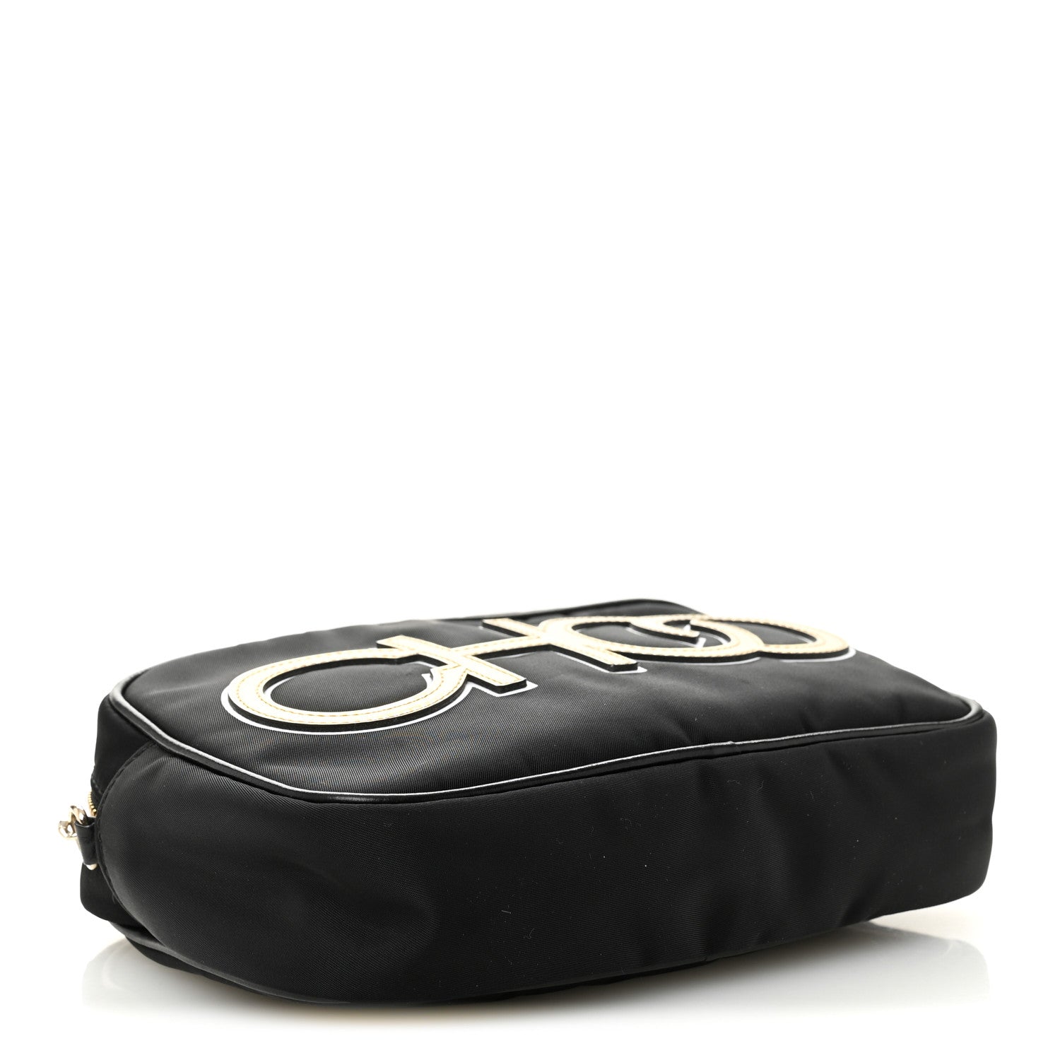 Nylon Lorelle Logo Camera Bag Black