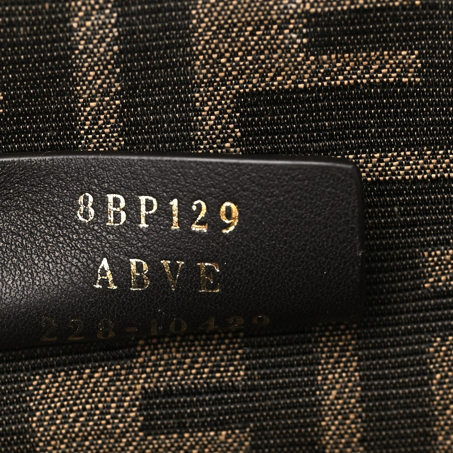 Shiny Nappa Small Fendi First Poudre