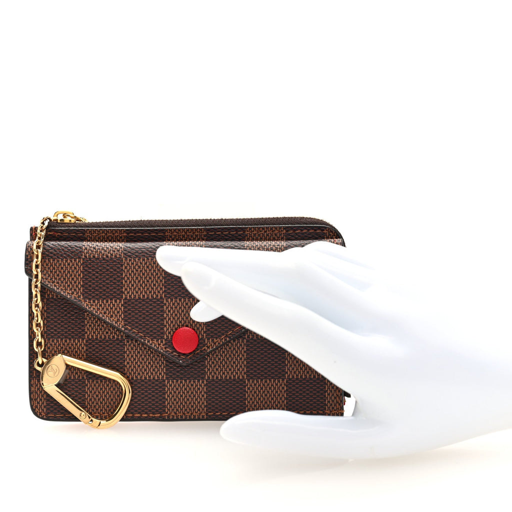 Damier Ebene Recto Verso  Holder Red