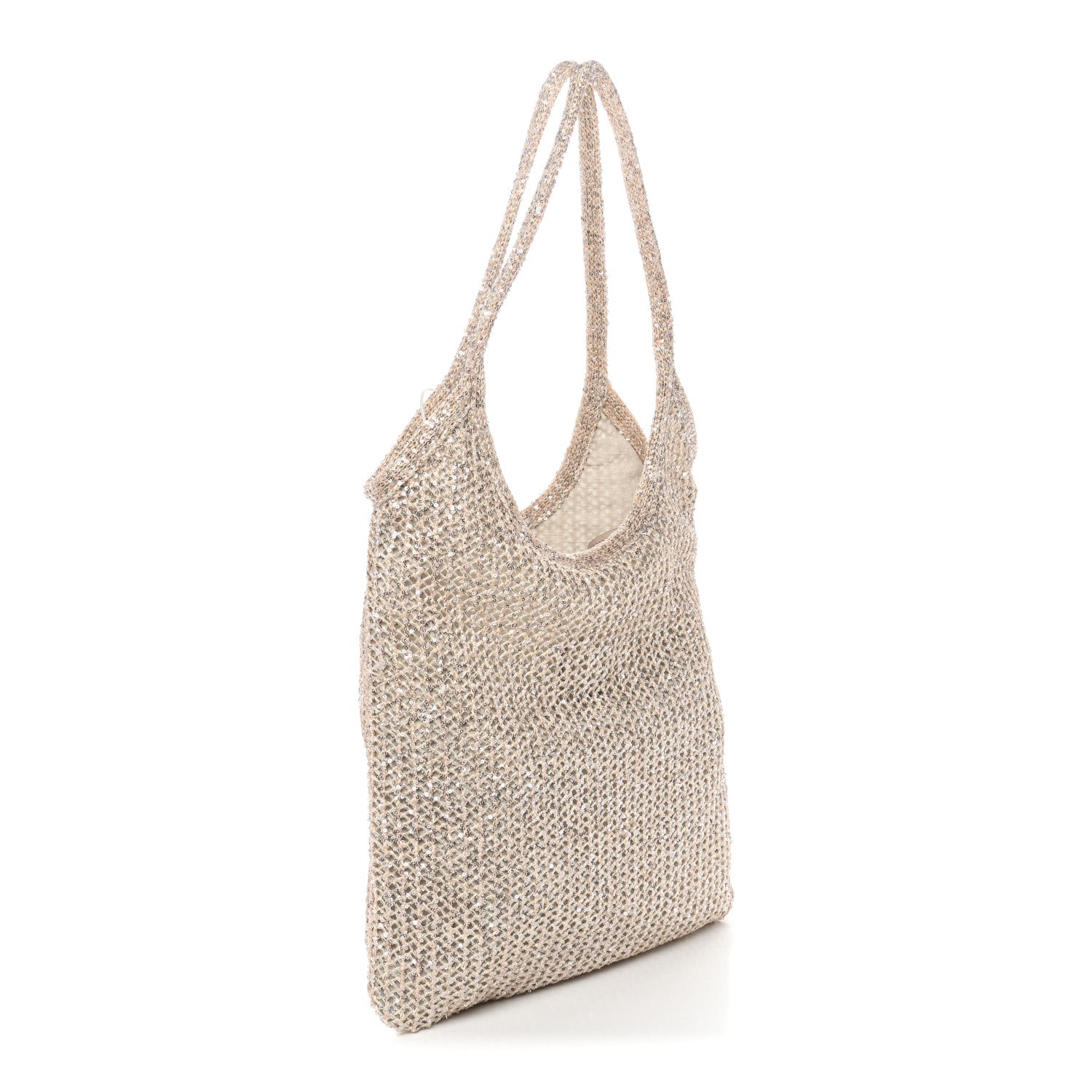 Sequin Mesh Ivy Bag Cipria