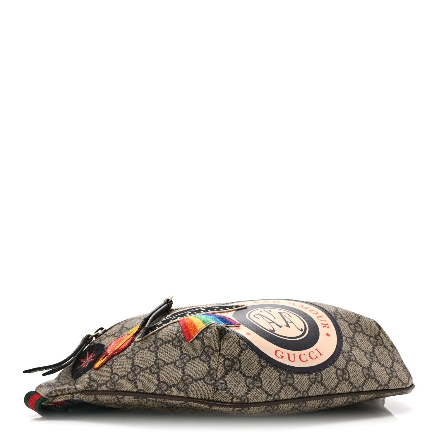 GG Supreme Monogram Courrier Belt Bag  Beige New Acero