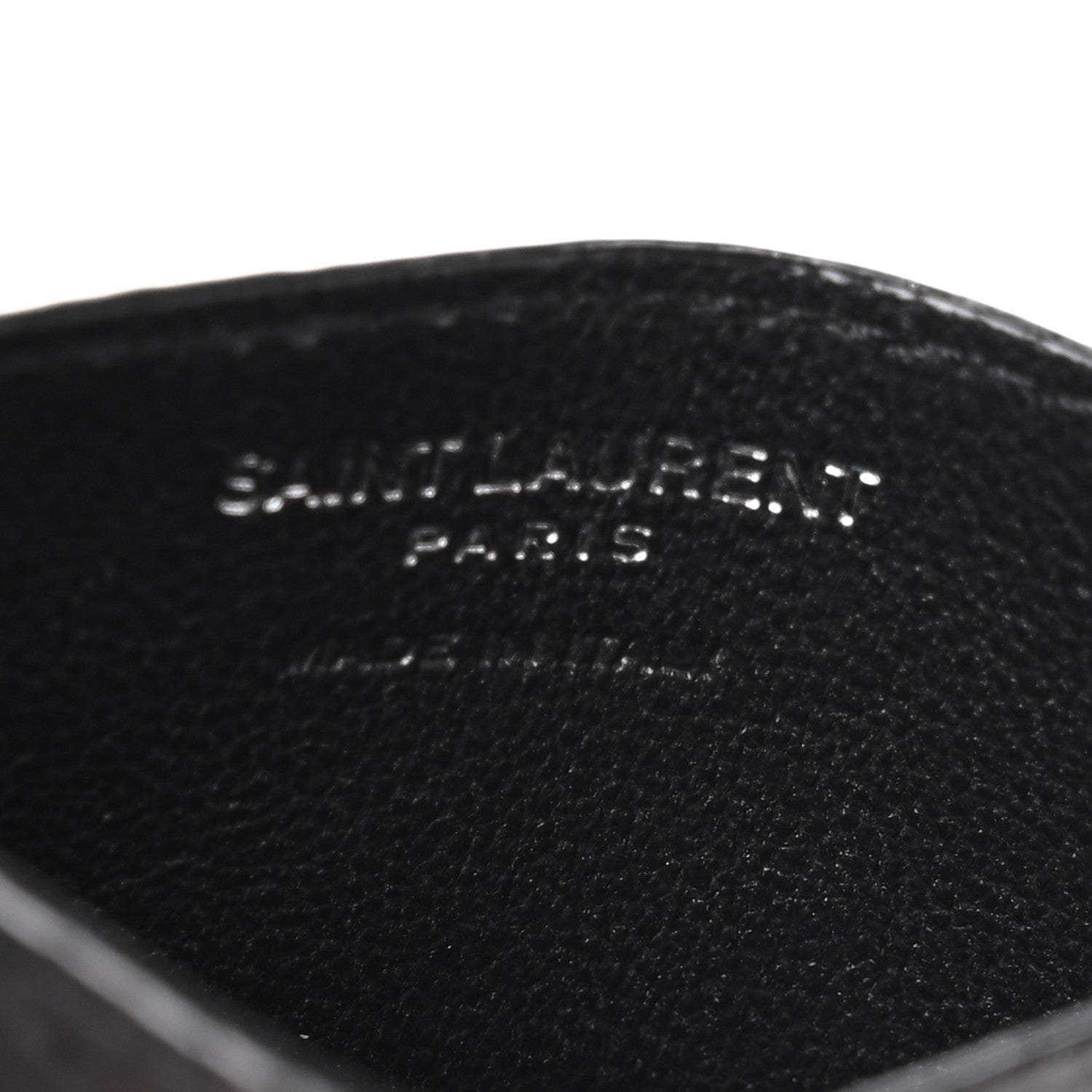 Snakeskin Monogram Credit  Case Black