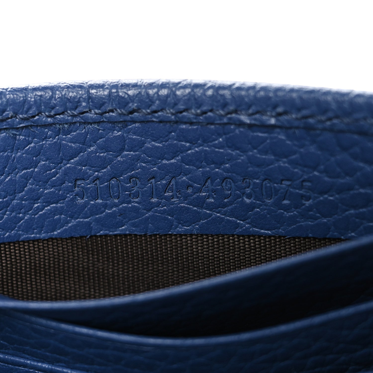 Dollar Calfskin Interlocking G Chain Wallet Caspian