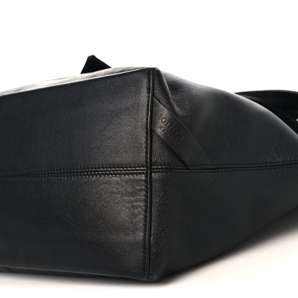Silky Calfskin Medium Sawyer Messenger Bag Black