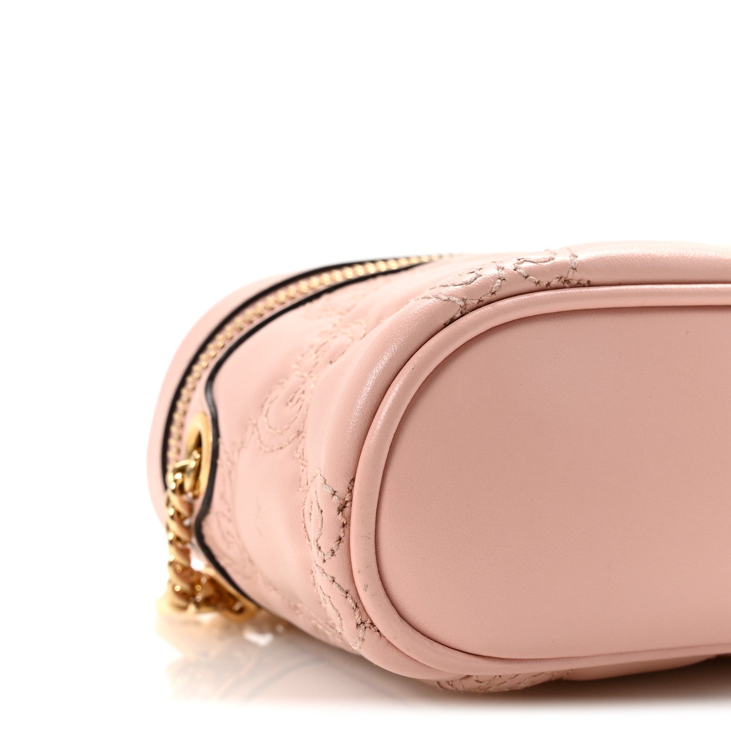 Calfskin GG Matelasse Mini Top Handle Bag Perfect Pink