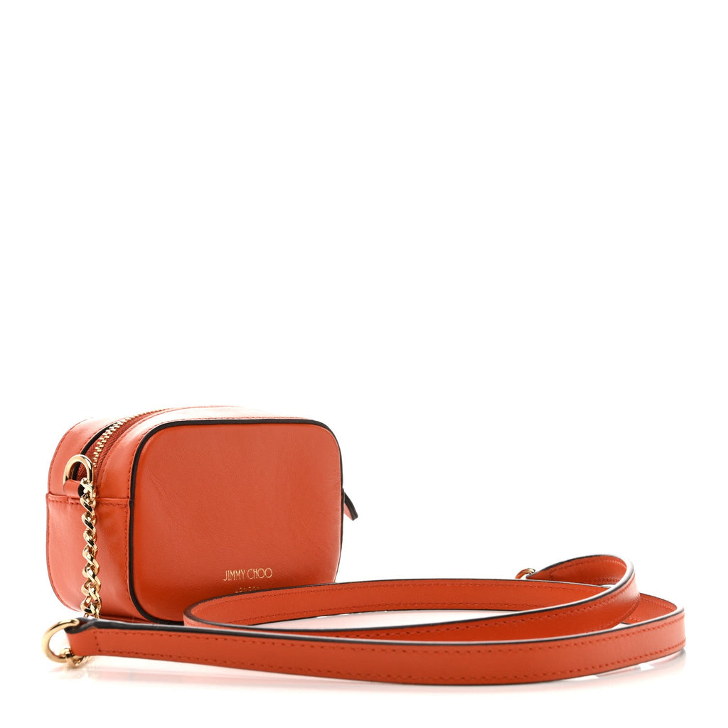 Calfskin Micro Hale Crossbody Amber Orange
