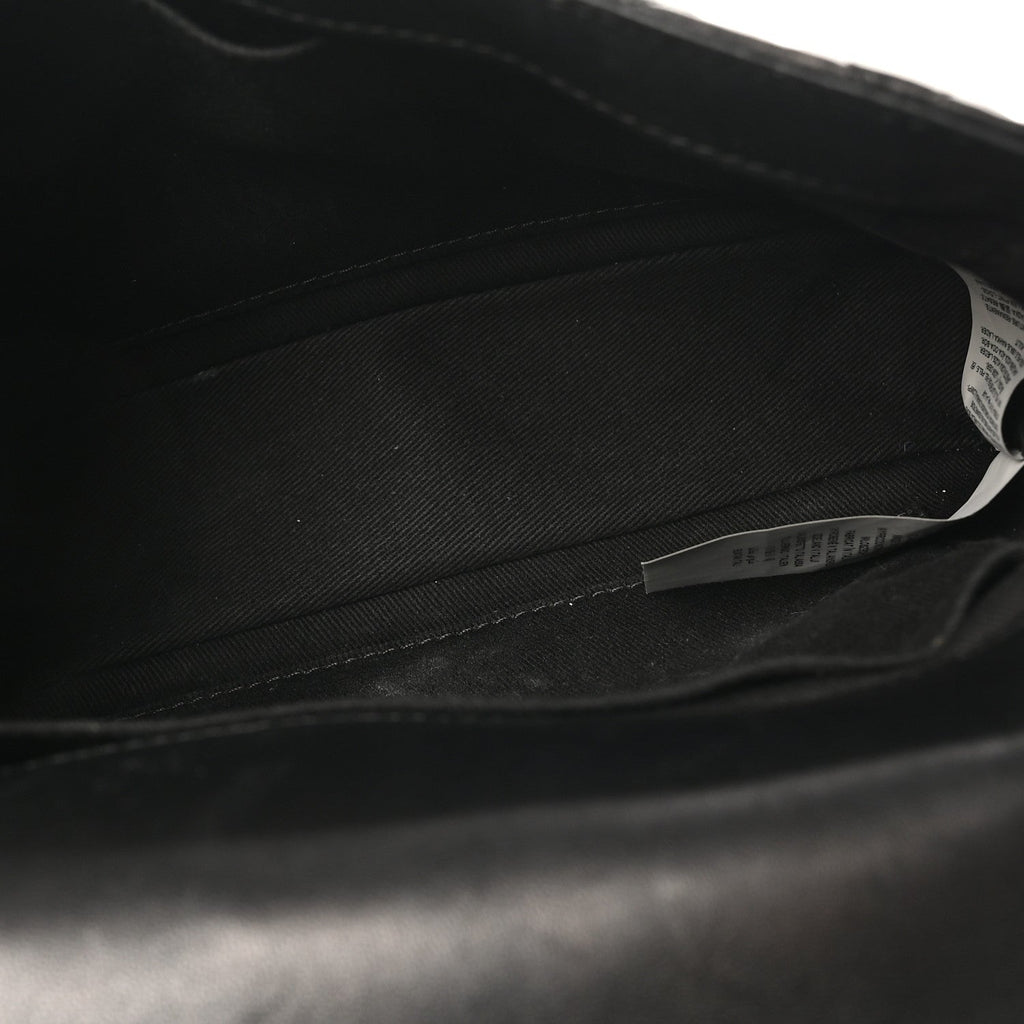 Nappa Quilted La Medusa Chain Crossbody Black