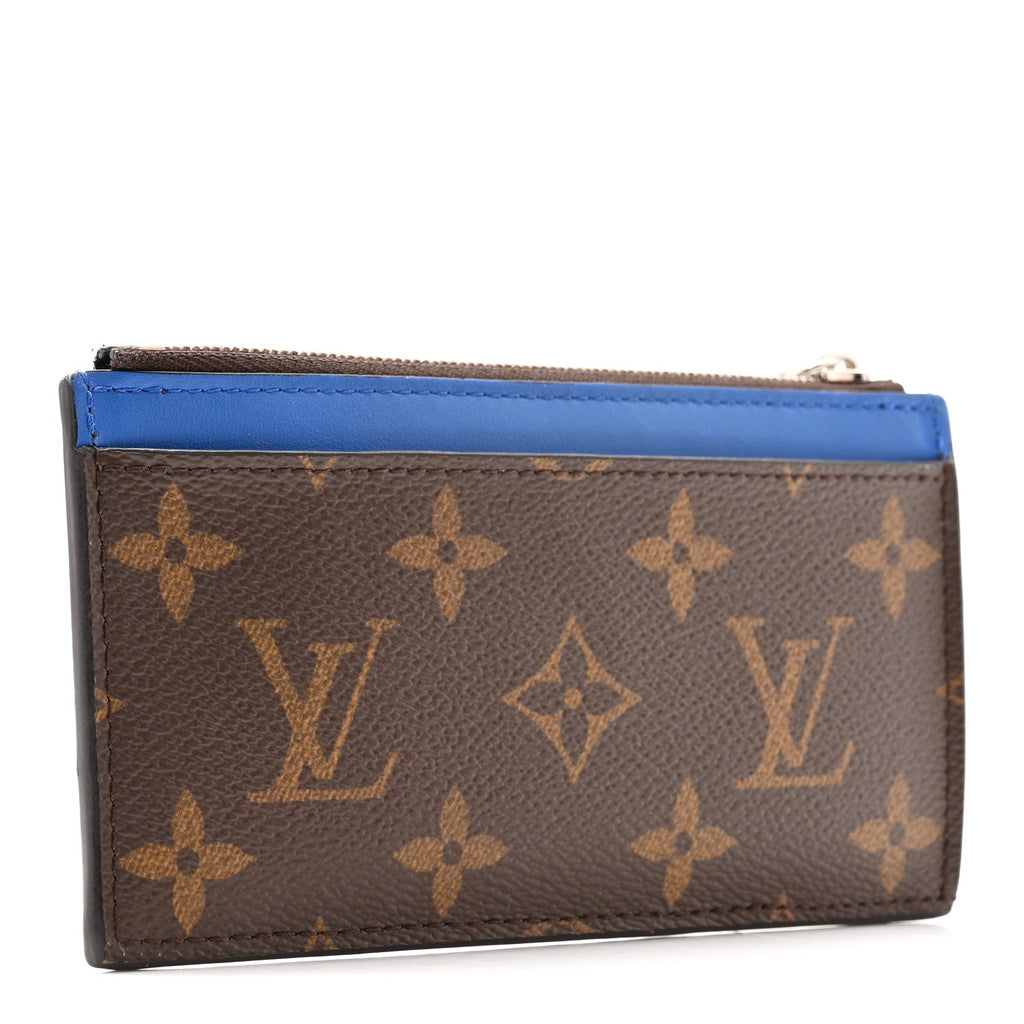 Monogram Calfskin Coin  Holder Indigo Blue