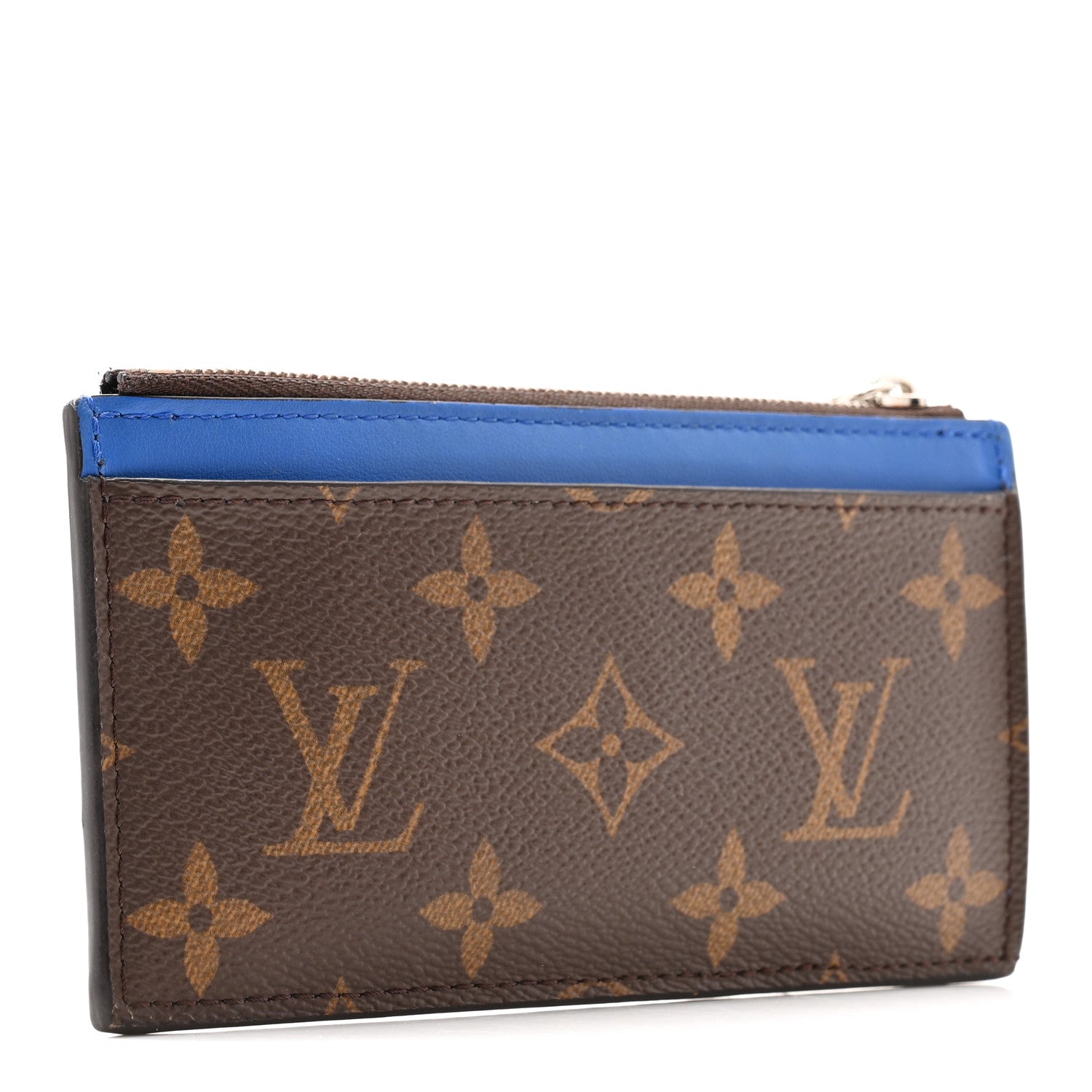 Monogram Calfskin Coin  Holder Indigo Blue