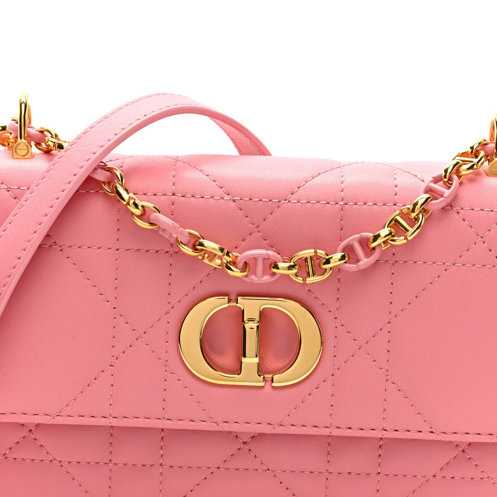 Lambskin Macrocannage Mini Miss Caro Bag Pink