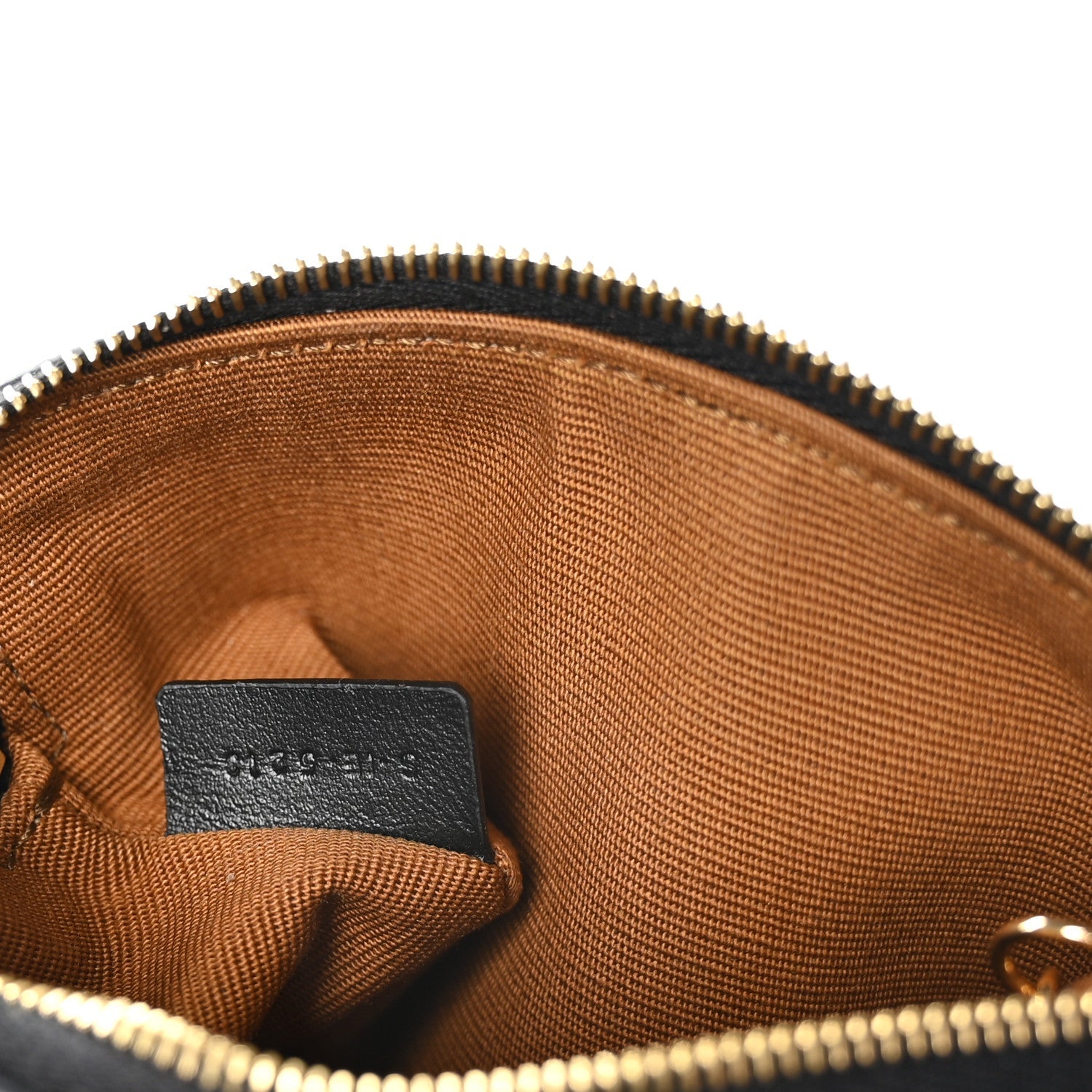 Triomphe Canvas Logo Coin and  Pouch With Hook Black