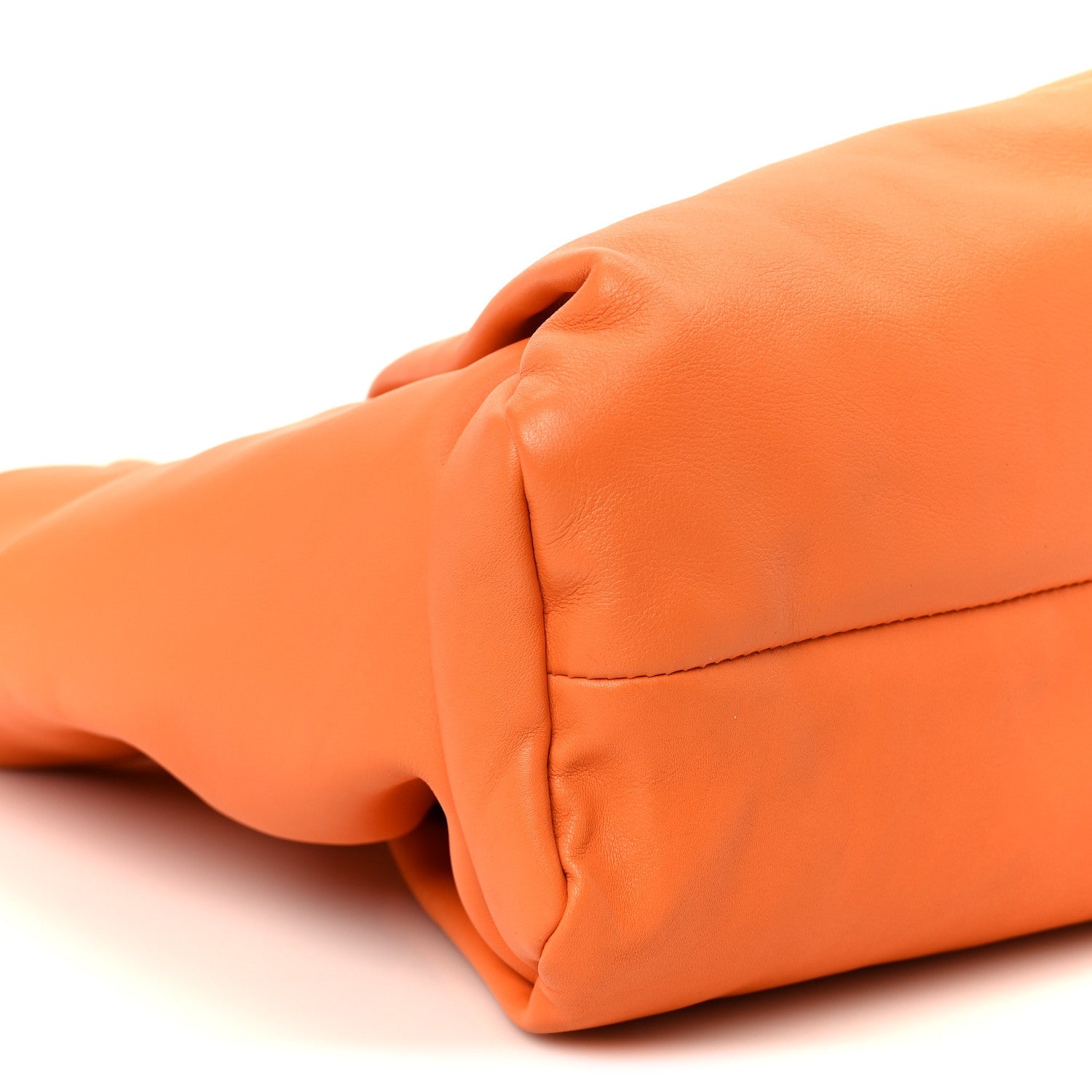 Smooth Butter Calfskin Small The Shoulder Pouch Light Orange