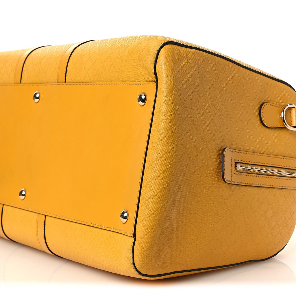 GG Diamante Large Carry On Duffle Yellow