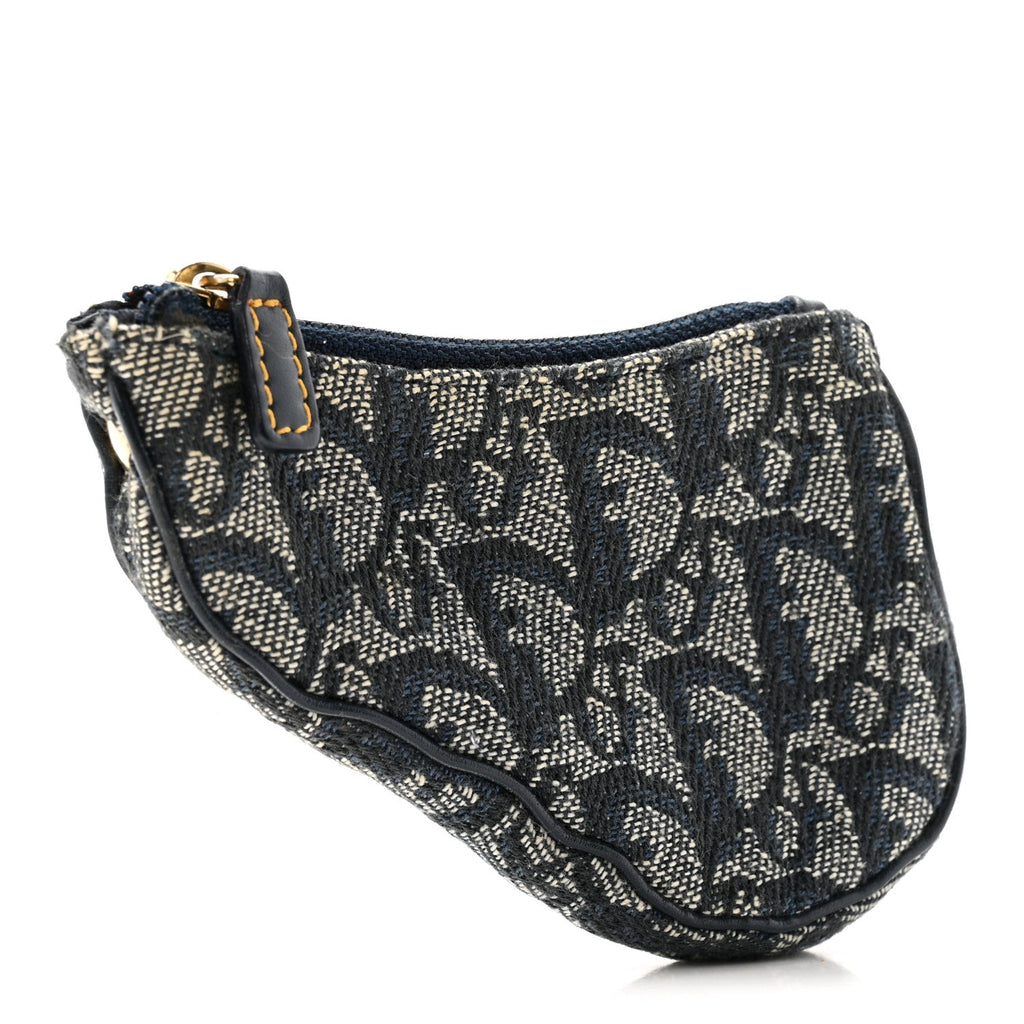 Monogram Saddle Coin Purse Navy