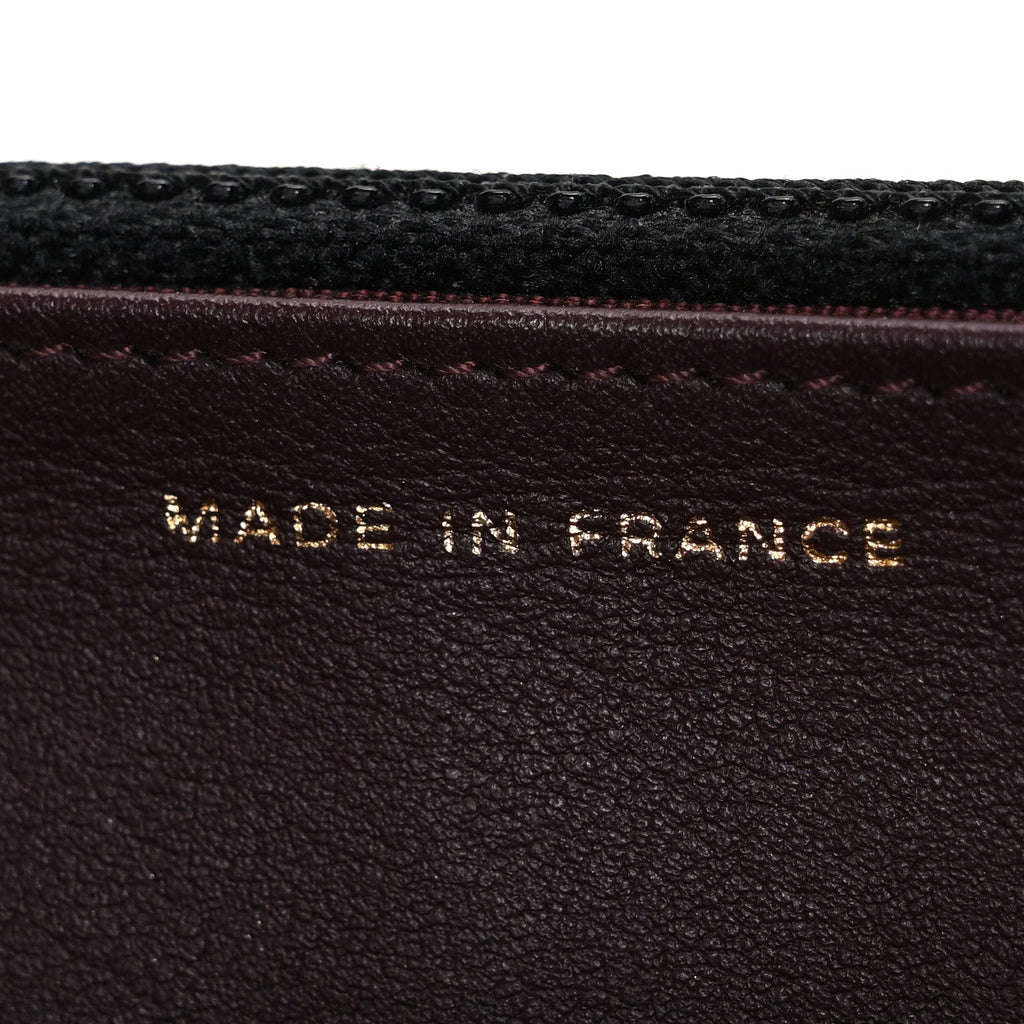 Aged Calfskin Lucky Charms 2.55 Reissue Wallet on Chain WOC Black