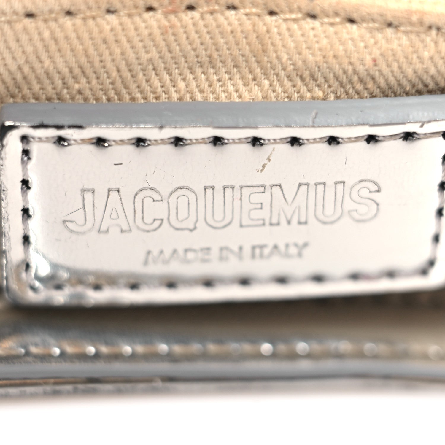Metallic Calfskin Le Bisou Perle Silver