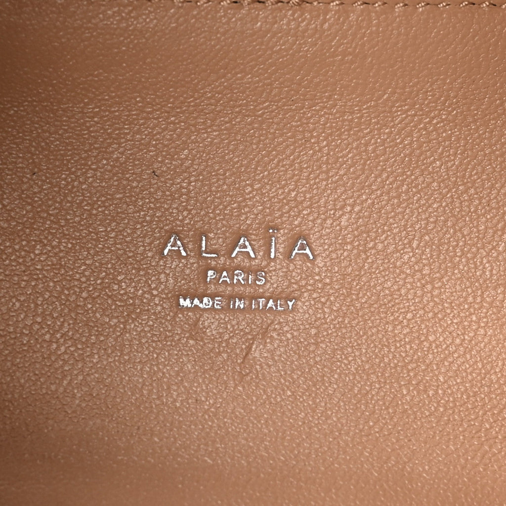 Calfskin Vienne Wave Mina 16 Bag  Gris Vert