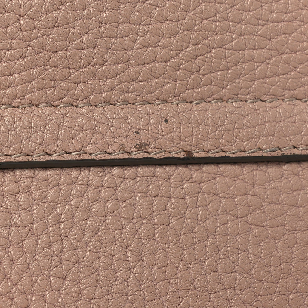Grained Lambskin Drew Shoulder Bag Cement Pink