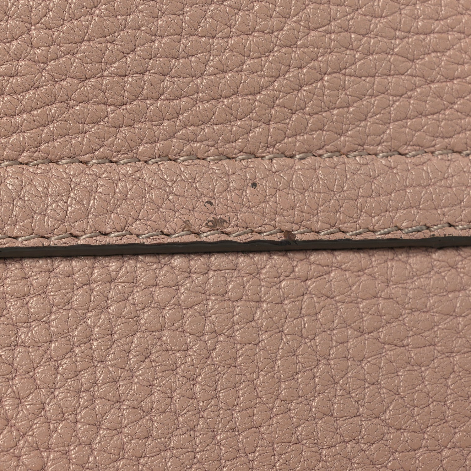 Grained Lambskin Drew Shoulder Bag Cement Pink
