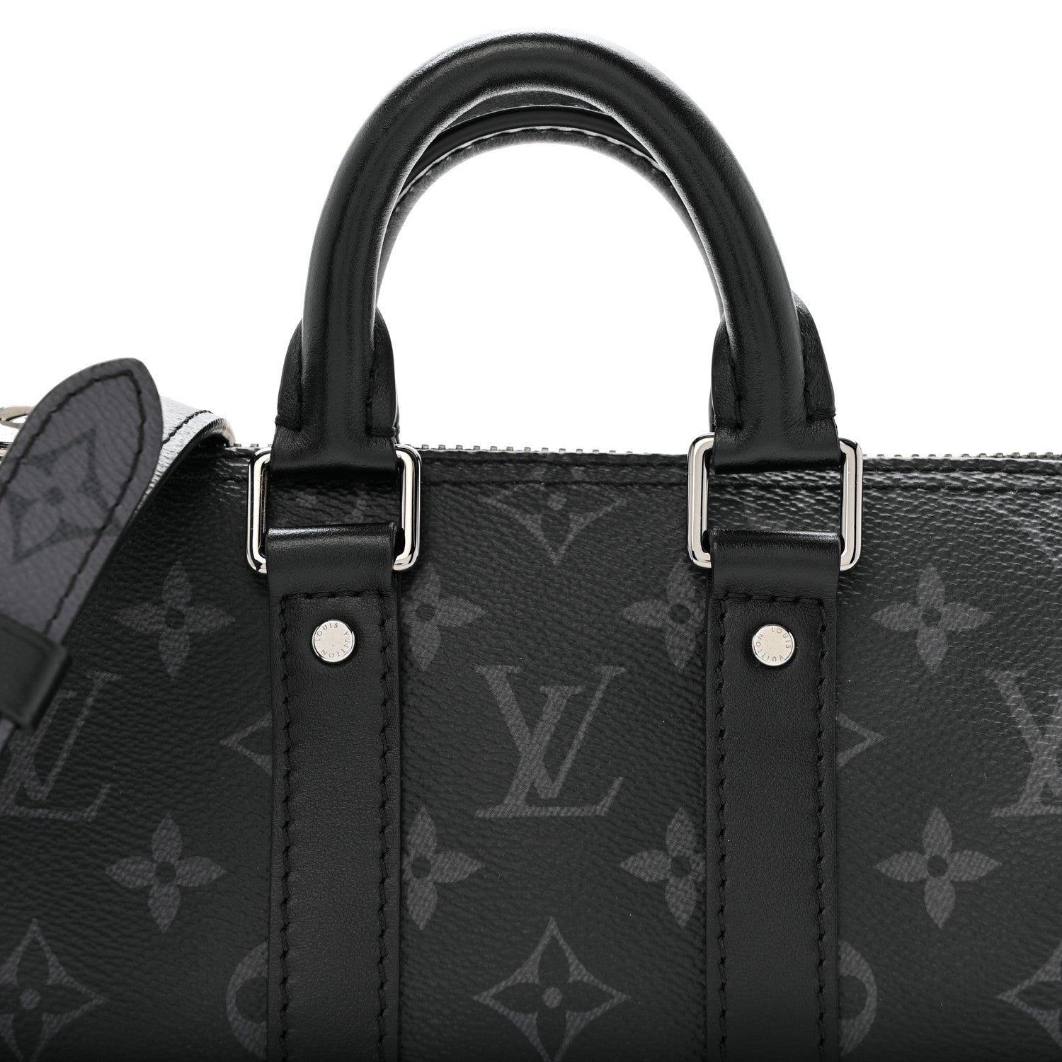 Reverse Monogram Eclipse Keepall XS Black