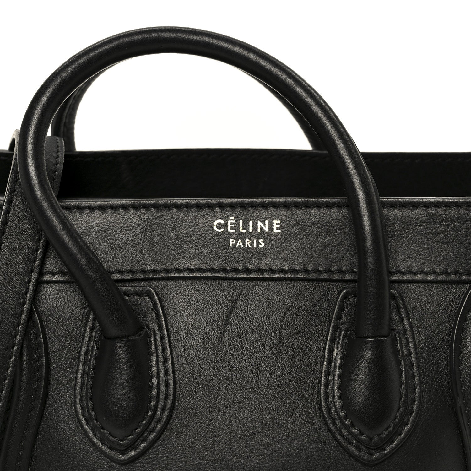 Smooth Calfskin Nano Luggage Black