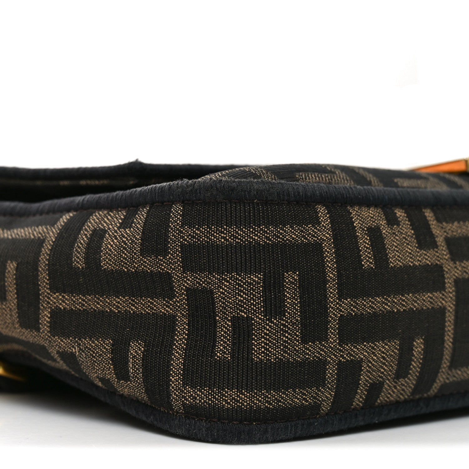 Fabric Jacquard FF 1974 Medium Baguette Tobacco Moro Black