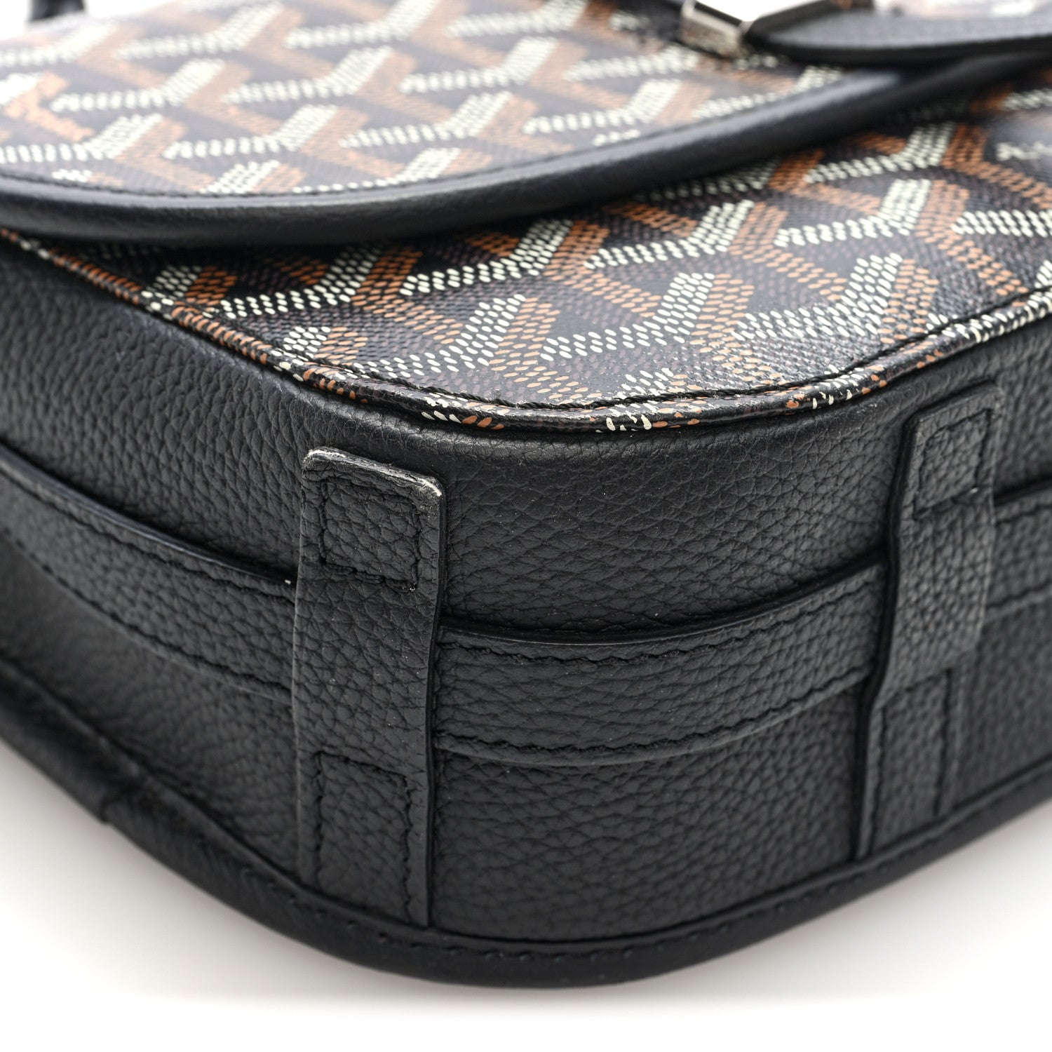 Goyardine Coeur Belvedere II PM Messenger Bag Black