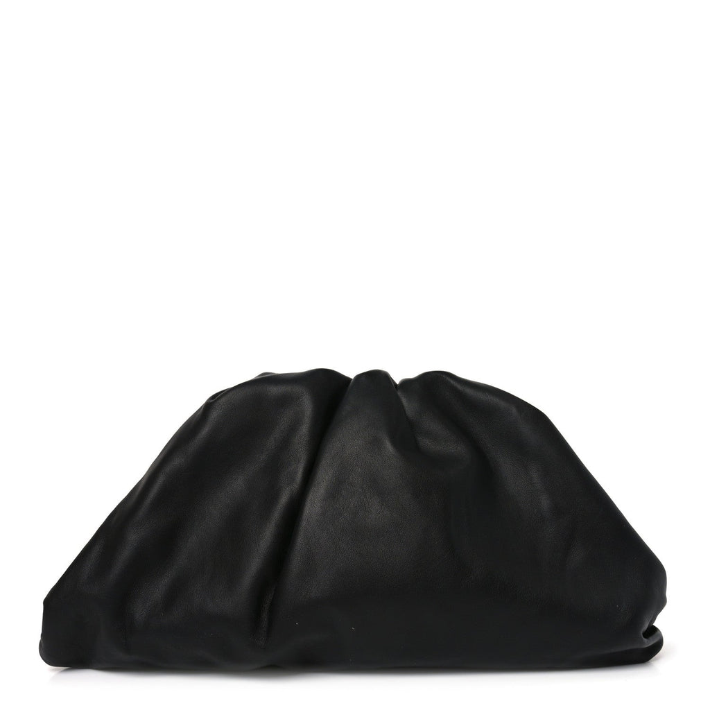 Smooth Butter Calf The Pouch Oversized Clutch Black