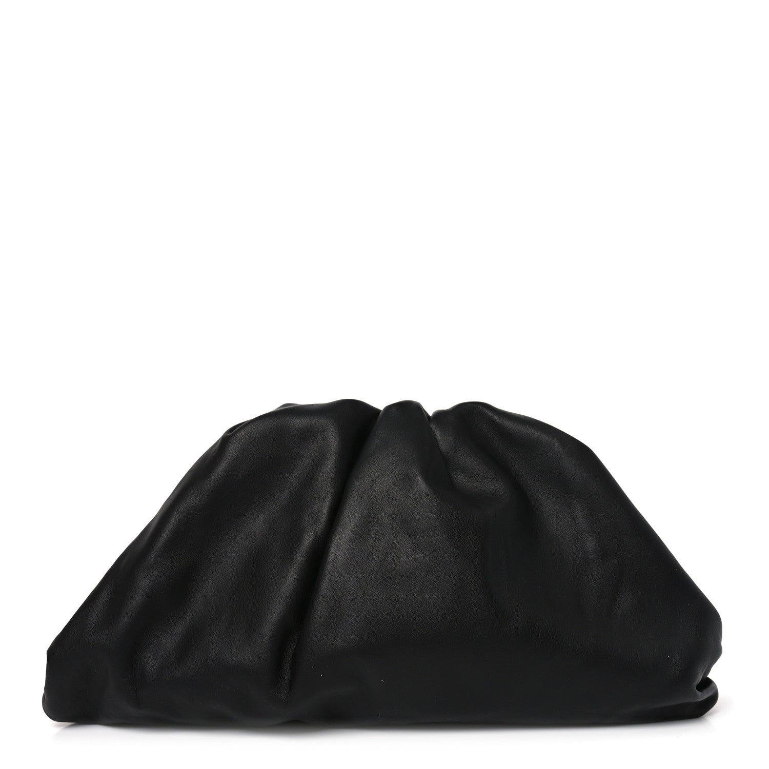 Smooth Butter Calf The Pouch Oversized Clutch Black