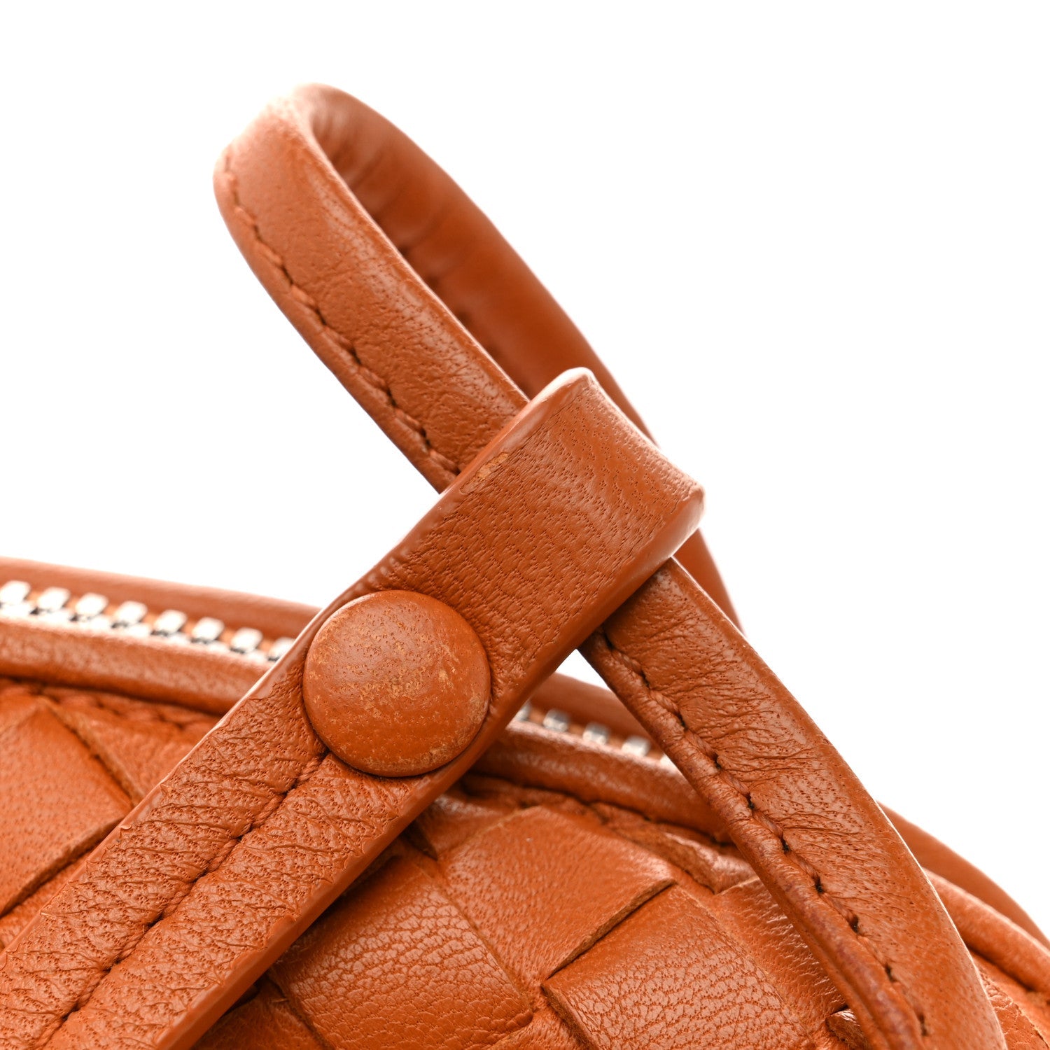 Nappa Intrecciato Nodini Crossbody Messenger Noce