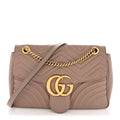 Calfskin Matelasse Medium GG Marmont Shoulder Bag Porcelain Rose