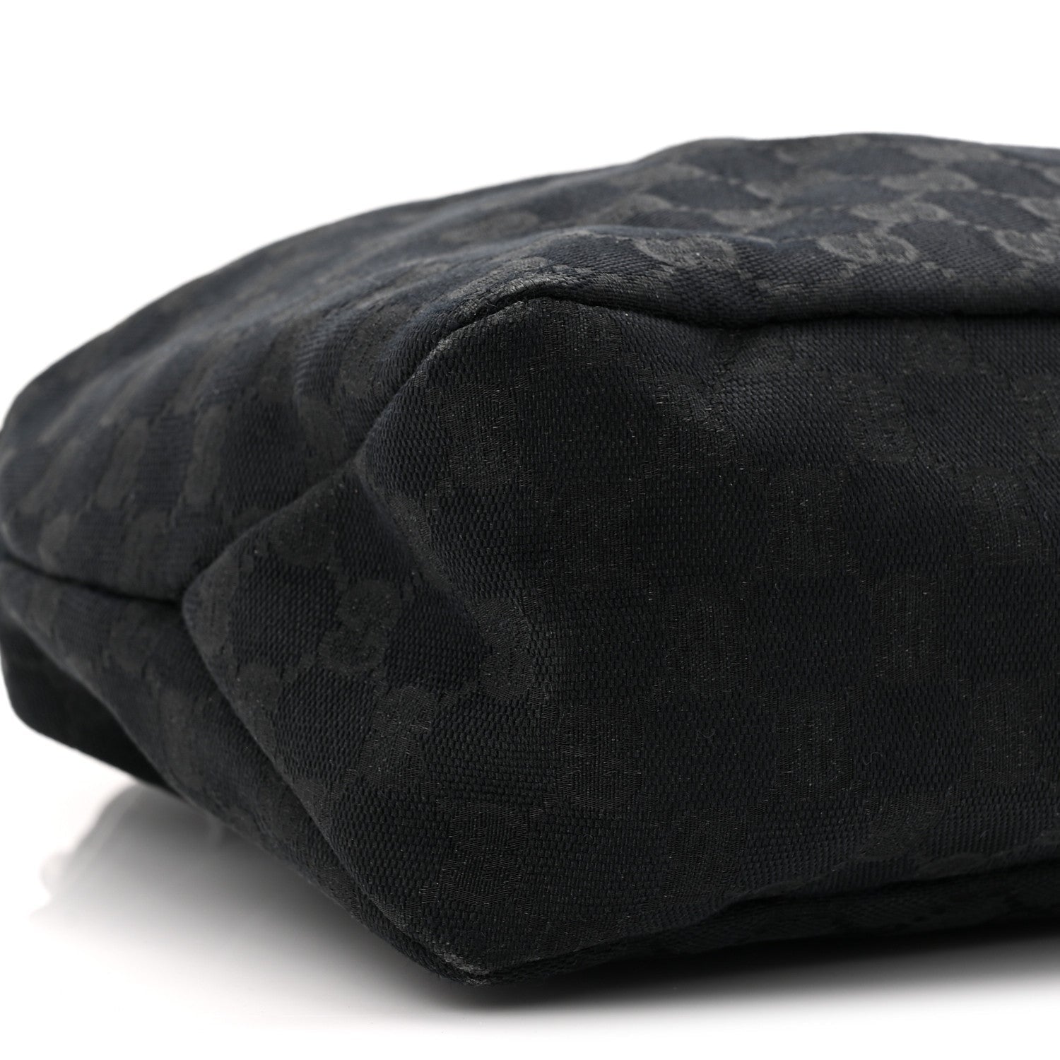Monogram Medium Horsebit Chain Hobo Black