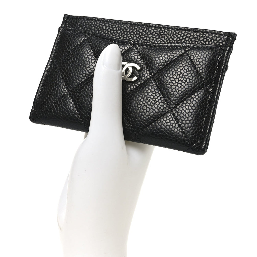 Caviar Quilted  Holder Black